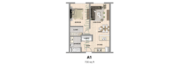 The Lafayette Stamford A1 1 bedroom apartment is 730 square feet in stamford ct now leasing. Open concept modern amenities tour today