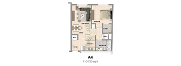 The Lafayette Stamford A4 1 bedroom apartment is 710 - 720 square feet in stamford ct now leasing. Open concept modern amenities tour today
