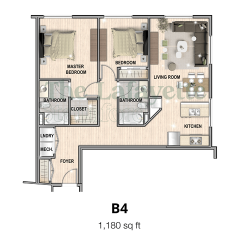 The Lafayette Stamford B4 2 bedroom apartment is 1,180 square feet in stamford ct now leasing. Open concept modern amenities tour today