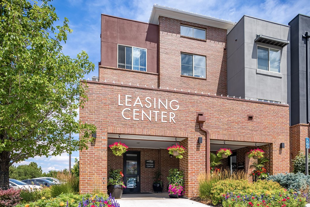 the building in which the leasing center is located