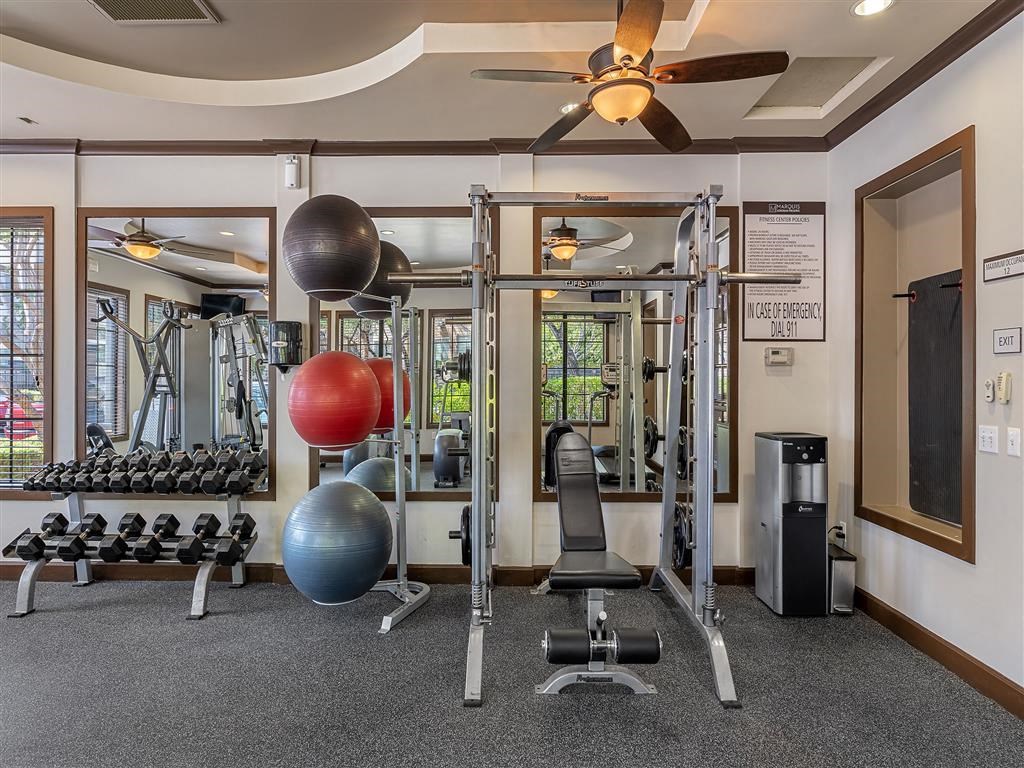 the gym at the enclave at photo