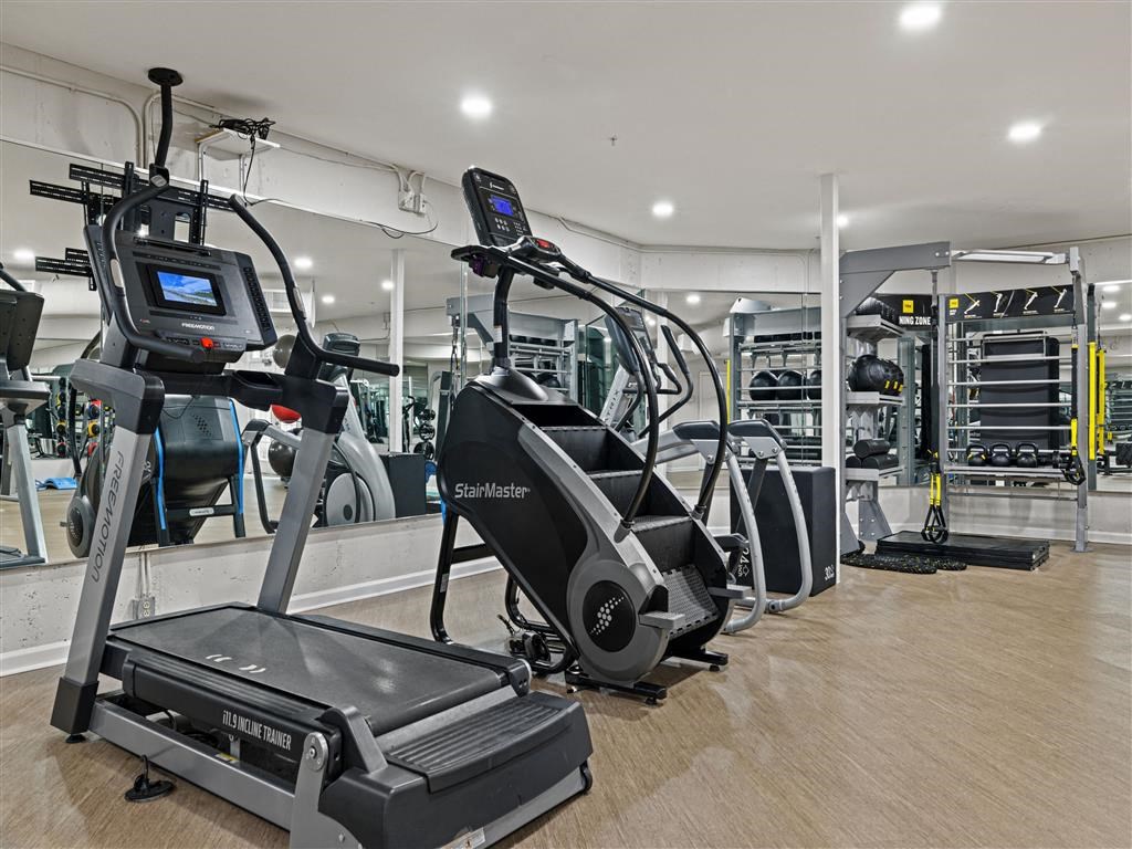 the gym at the apartments for rent