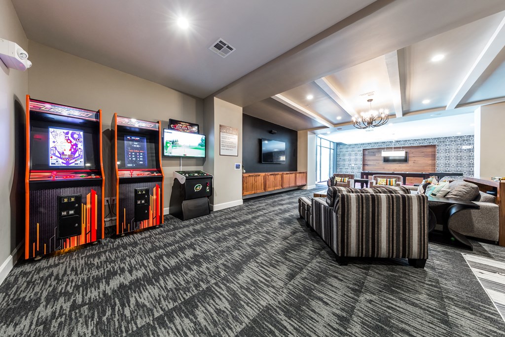 game room at the house
