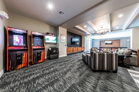 game room at the house