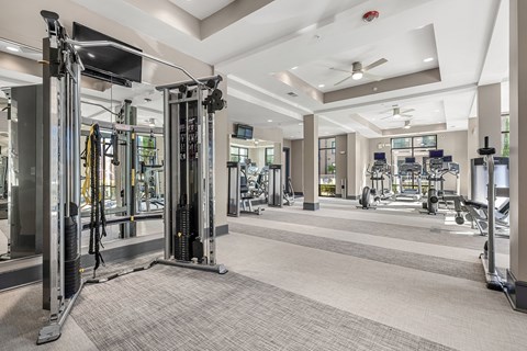 the gym at the estates apartments