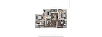 A floor plan of a house with labeled rooms.