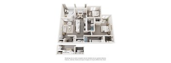 A floor plan of a house with a top floor only option.