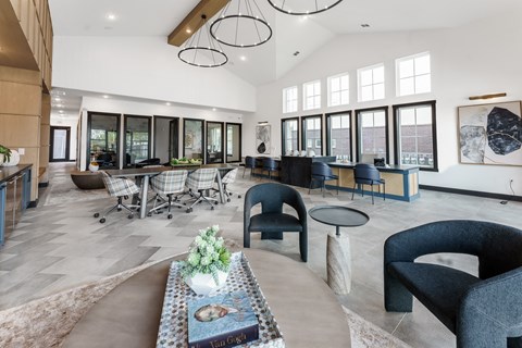 clubhouse and leasing office at The Gabriel