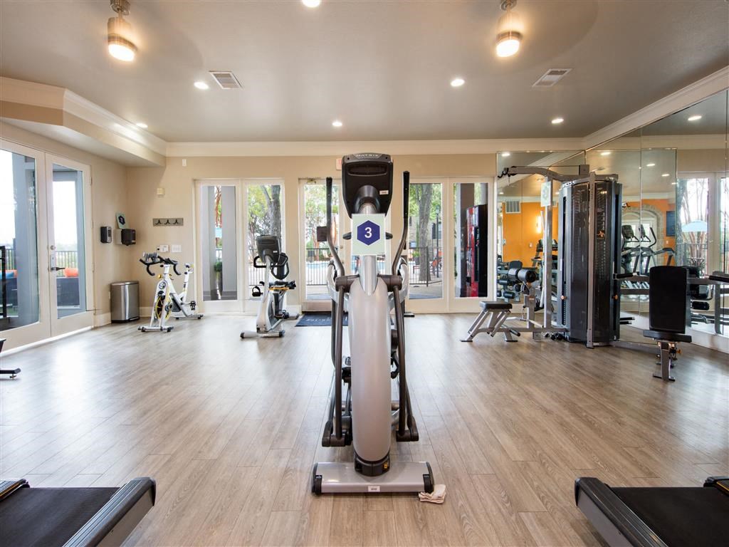 the gym in the owners home
