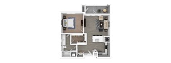 a1 floor plan  1 bedroom  129