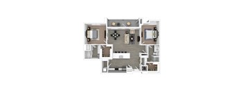 a1 floor plan  1 bedroom with 2 baths  129