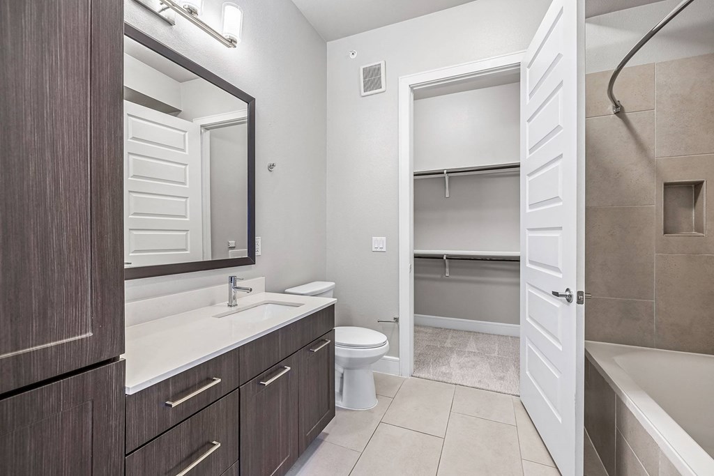 a bathroom with a toilet and a sink and a mirror