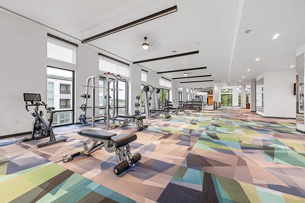 the gym at the apartments for rent