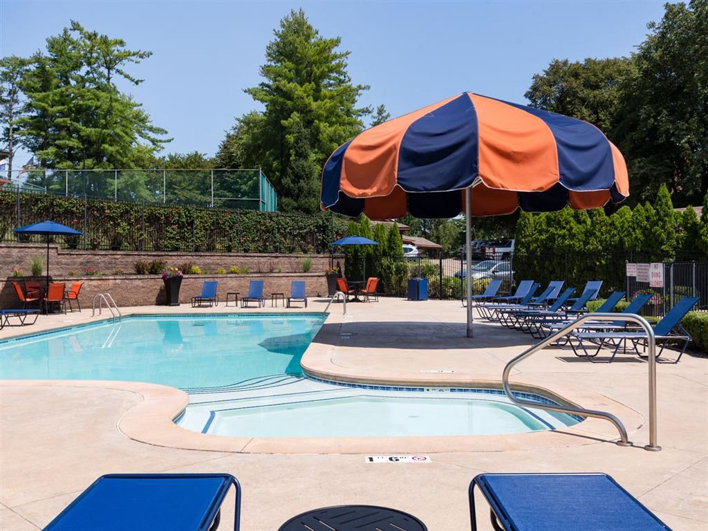 Resort style pool and sundeck