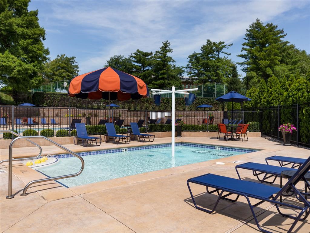 Child or toddler friendly pool area