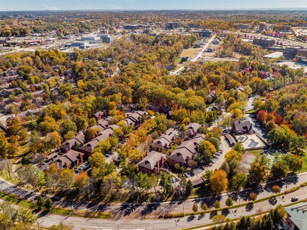 Ariel view of the community at the start of the Autumn Season