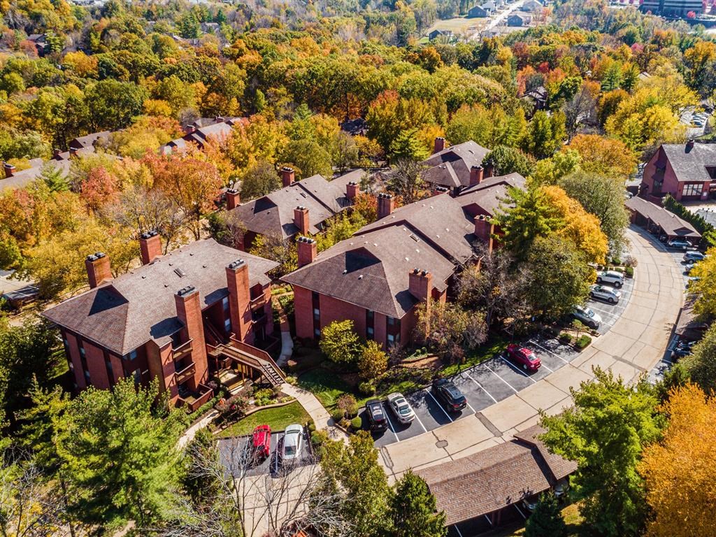 Ariel view of the community at the start of the Autumn Season
