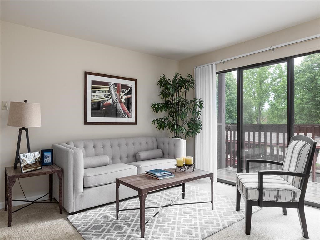 Large living area with plenty of natural light
