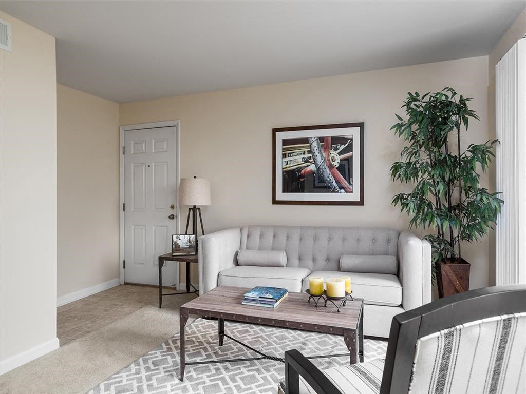 Large living area with plenty of natural light