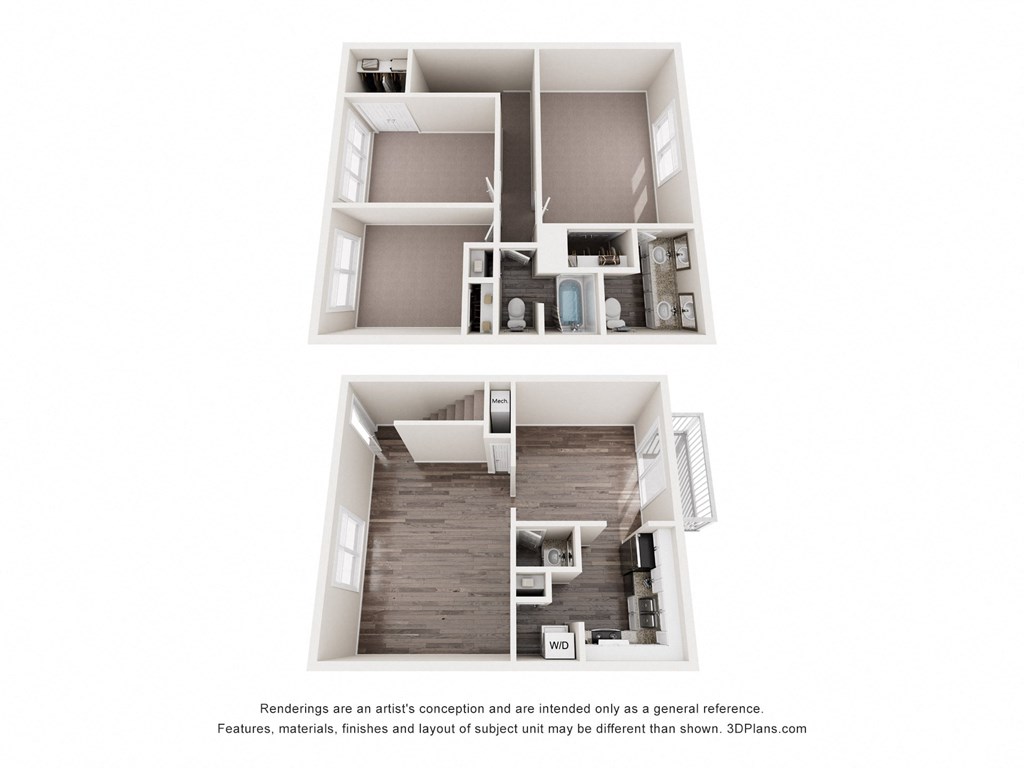 a 1 bedroom floor plan with a bathroom and a kitchen