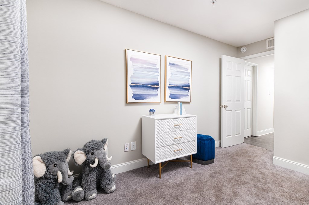 Decorated Living Space at Elite At Lakeview, College Park, GA