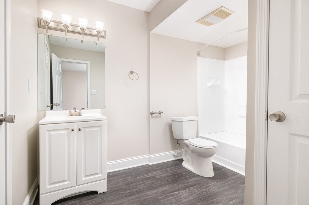 Bathroom With Vanity Lights at Elite At Lakeview, College Park, GA