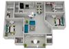 2 Bedroom Premier Floor Plan 1200 Square-Feet 2 Bedroom Premier Floor Plan at Ten68 West, Dallas, 30132