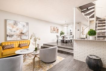 Living Room And Loft at Elite at City View, College Park, 30337