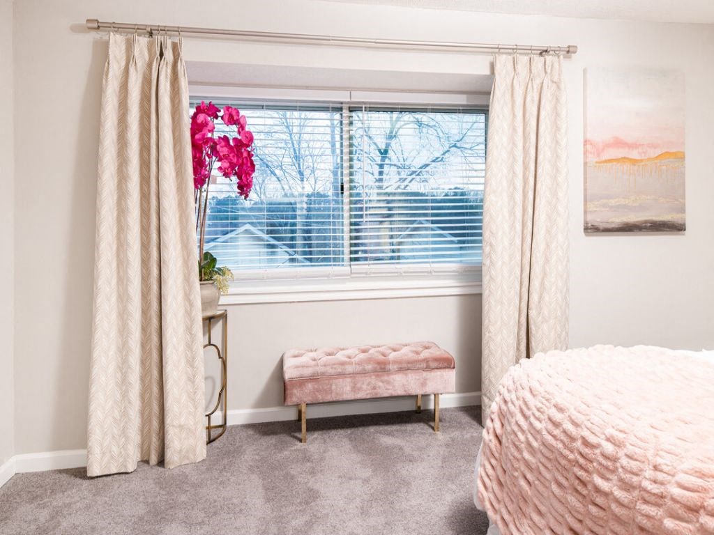 Bedroom With Expansive Windows at Elite at City View, Georgia