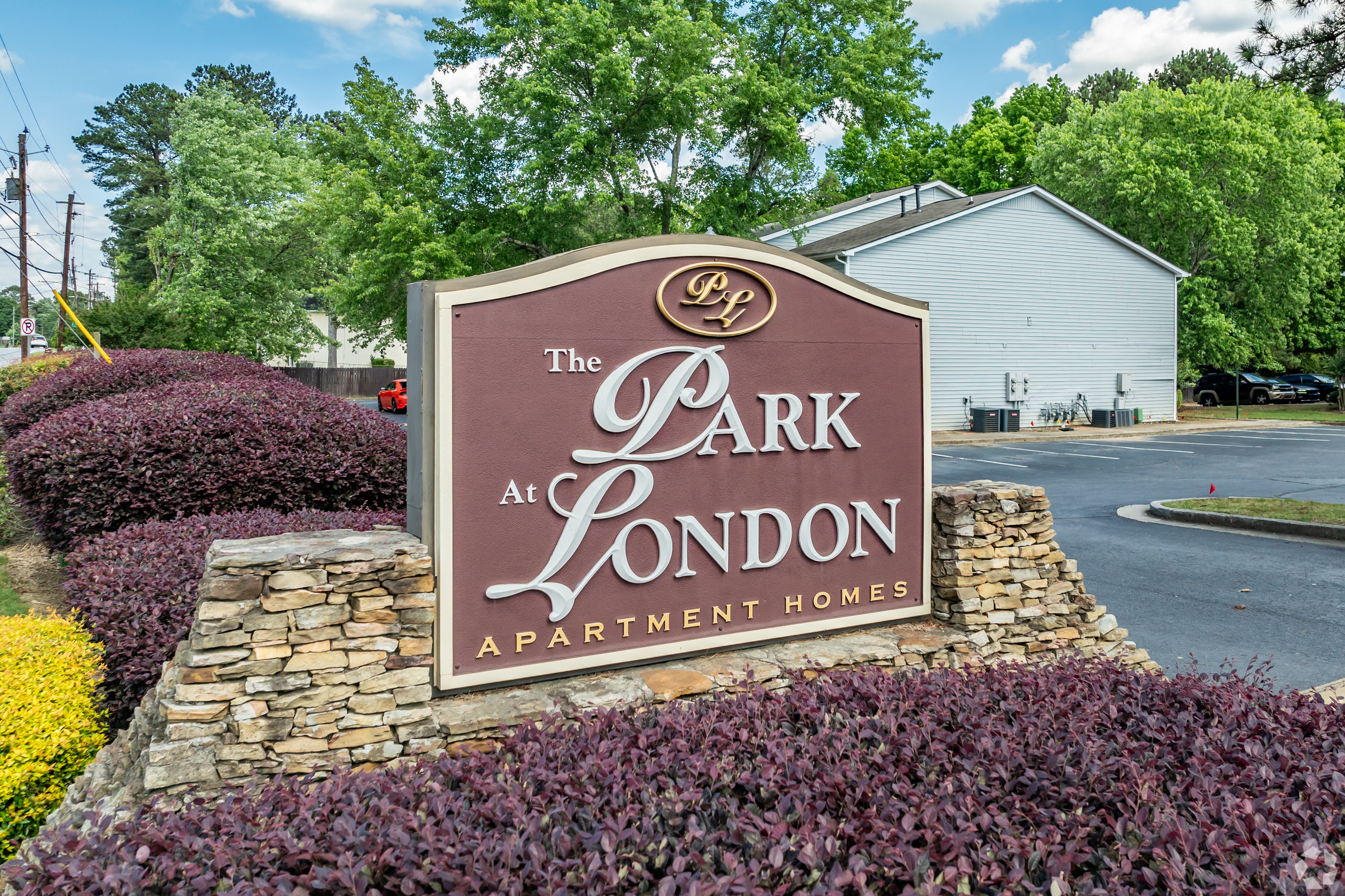the park apartments entrance sign