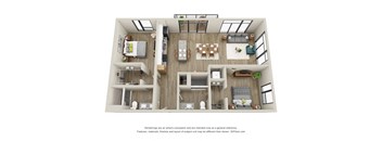 Michigan II - 2 Bed, 2 Bath with Balcony - Downtown Kalamazoo, MI Apartments - 400 Rose