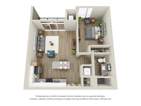 Bancroft - 1 Bed, 1 Bath with Balcony - Downtown Kalamazoo, MI Apartments - 400 Rose