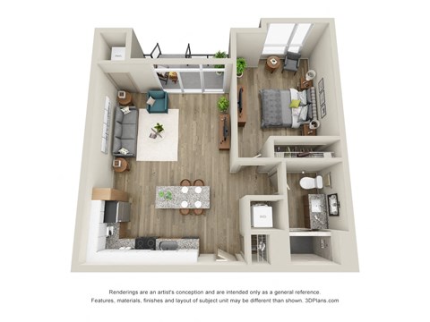 Barlow - 1 Bed, 1 Bath with Walkout - Downtown Kalamazoo, MI Apartments - 400 Rose