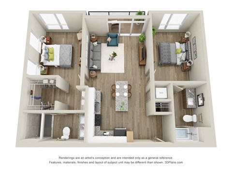 Belfry - 2 Bed, 2 Bath with Balcony - Downtown Kalamazoo, MI Apartments - 400 Rose