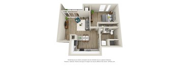 Hemlock - 1 Bed, 1 Bath with Balcony - Downtown Kalamazoo, MI Apartments - 400 Rose