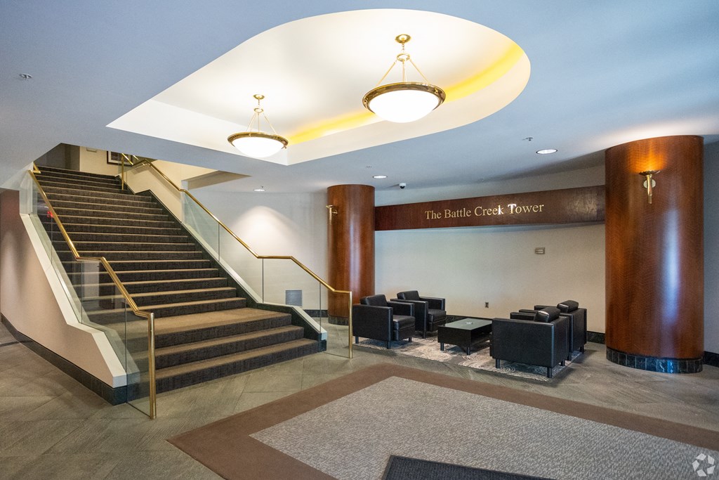 the lobby of the coal power building