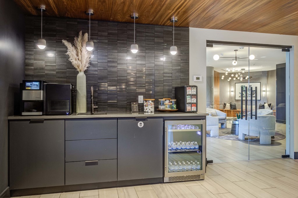 the lobby or reception area of residence inn downtown