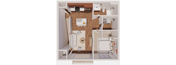 B2 Floor Plan at The Landing at Hub City, Plymouth