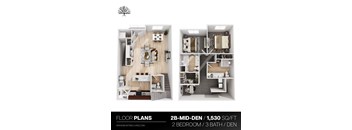 2 Bed 3 Bath and a den Townhouse at The Residences Apartments at Bear Tree, DeForest, WI, 53532