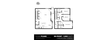 a floor plan and a floorplan of two different floor plans