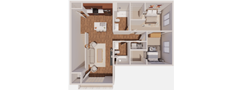 D2 Floor Plan at The Landing at Hub City, Plymouth