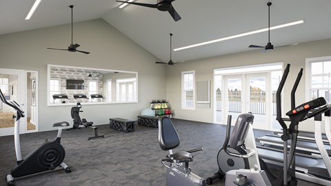 Beautiful Fitness Center at Solhaven Grand Chute, Wisconsin