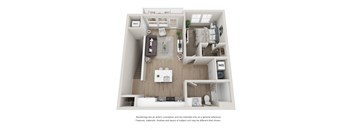 1 Bedroom 1 Bathroom Apartment at The Locklyn Apartments
