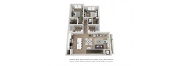 2 Bedroom, 2 Bathroom Corner with Garage at The Locklyn Apartments