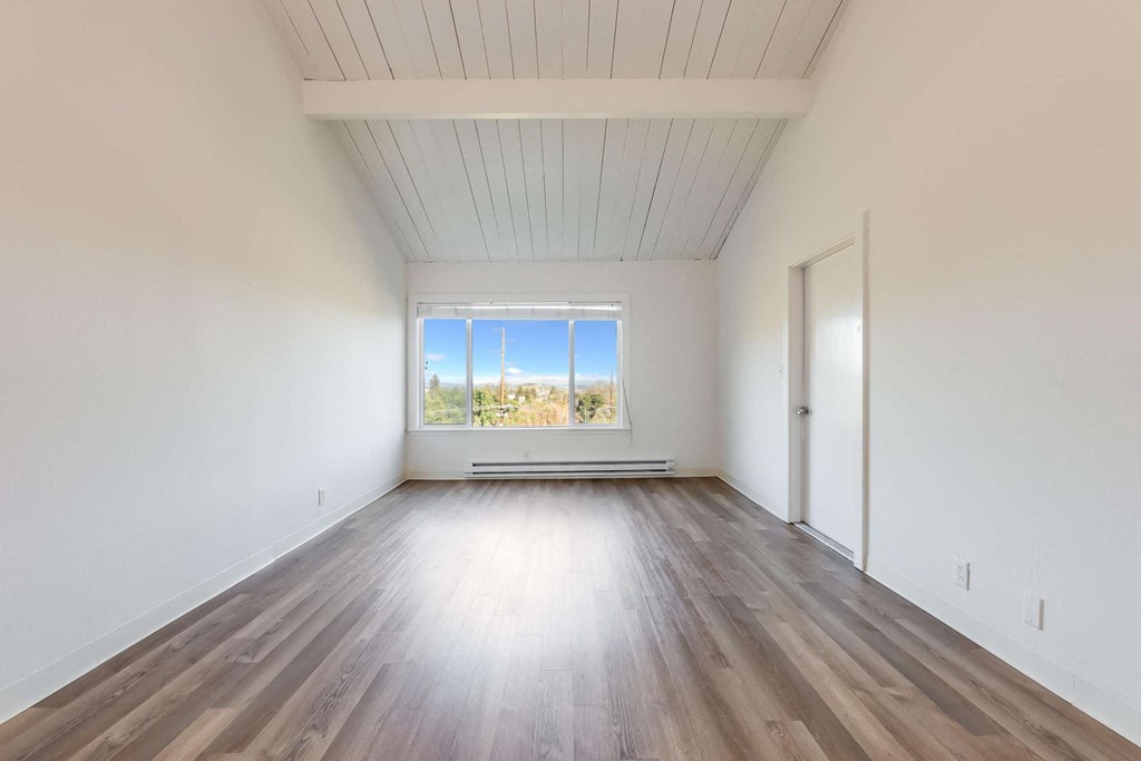 living room with window
