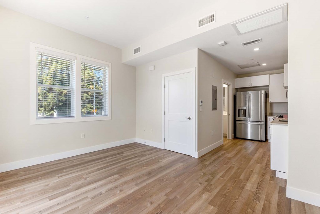living room and kitchen