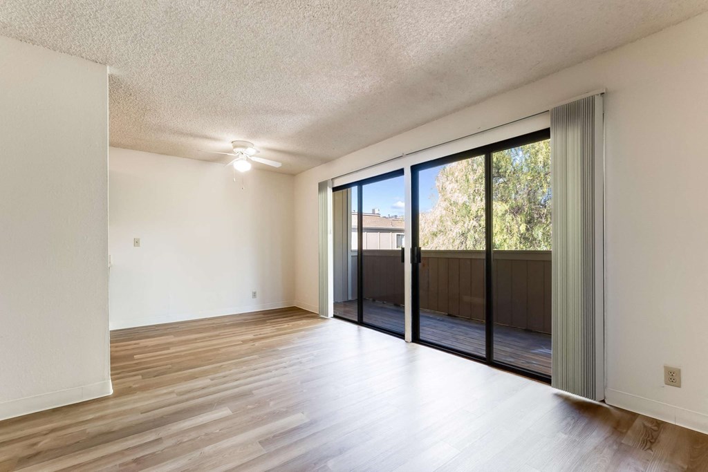 dining room and sliding glass doors