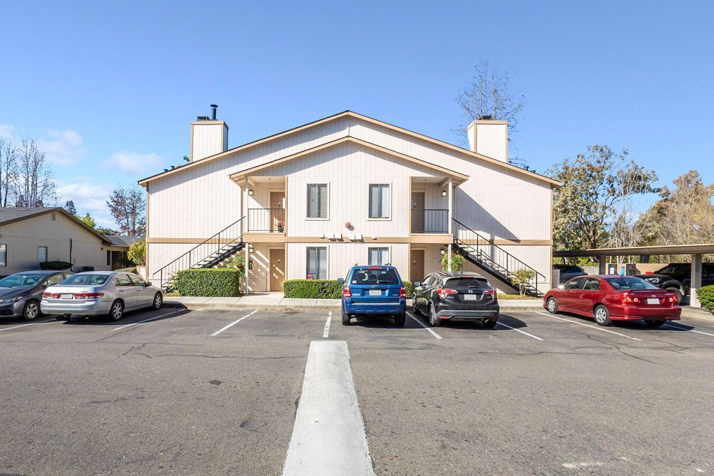 front view of apartments