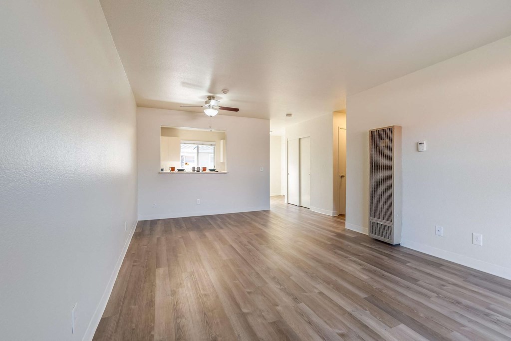 living room facing toward the kitchen