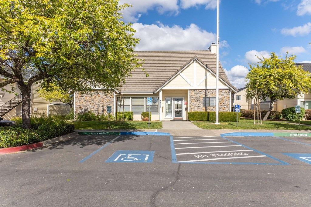 front view of office